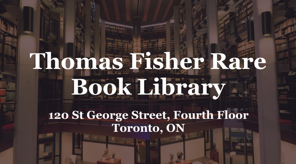 thomas fisher rare book library and address