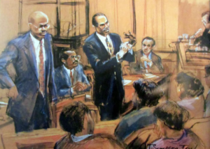 oj simpson trial court drawing